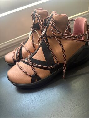 Puma Women's High-Top Athletic Sneakers in Rose Gold & Black